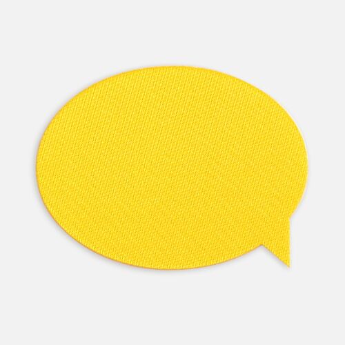 Наклейка тканевая Lunga Bubble, M, желтая 2