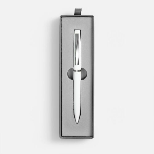 Ручка шариковая Bolt Soft Touch в футляре, белая 2 Ручка шариковая Bolt Soft Touch в футляре, белая 2