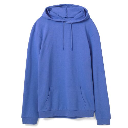 Толстовка с капюшоном унисекс Hoodie, ярко-синий меланж, размер  15