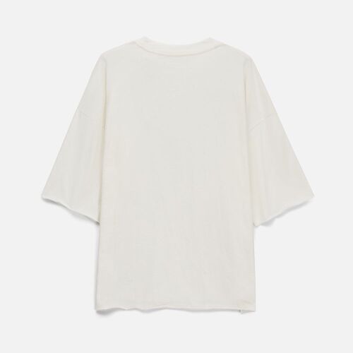 Футболка унисекс T1, молочно-белая, размер M/L 7