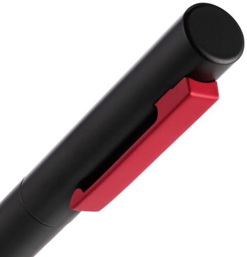 Ручка шариковая Inkolor, черная с красным 4