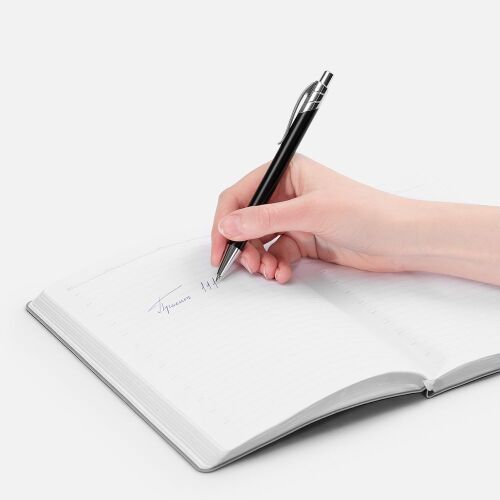 Ручка шариковая Undertone Metallic, черная 4