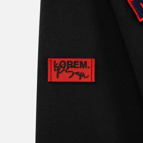 Лейбл из ПВХ Dzeta, XS, красный 6