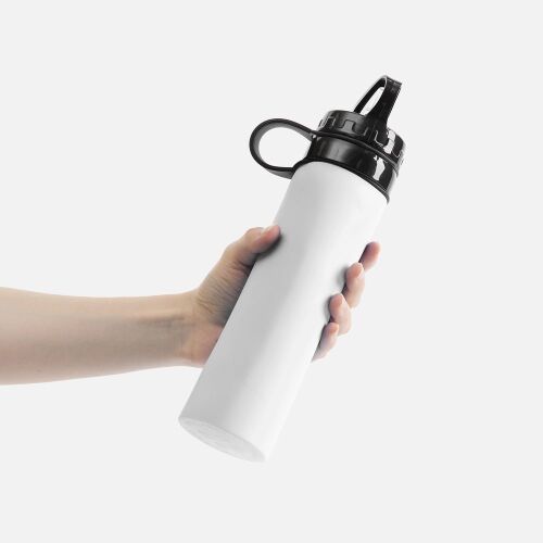 Складная бутылка для воды Langfossen, белая 4