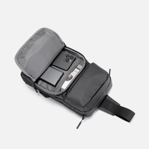 Рюкзак на одно плечо Jekko, черный 7