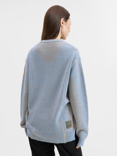 Джемпер Denim свободного силуэта на заказ, полушерсть, размер L 2
