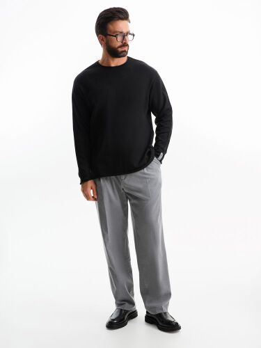 Лонгслив унисекс Siluetti Fuori, черный, размер S/M 4