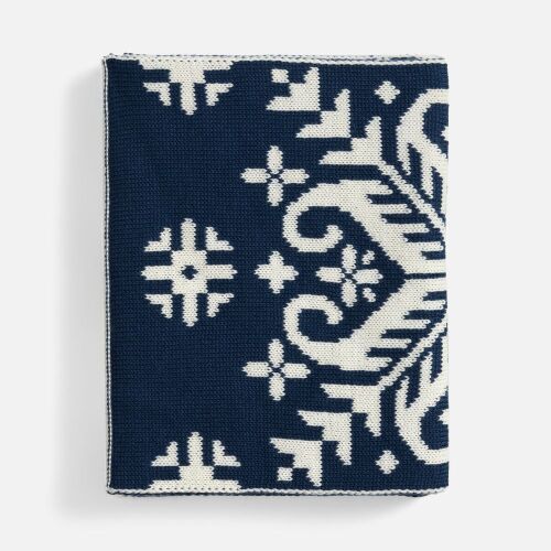 Шарф Wintertude L, синий с белым 3