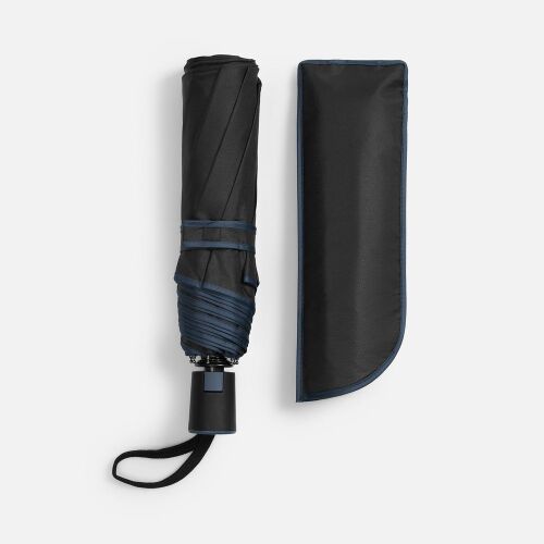 Зонт складной Edgeline, темно-синий 3