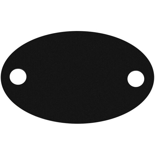 Шильдик металлический Alfa Oval, черный 1