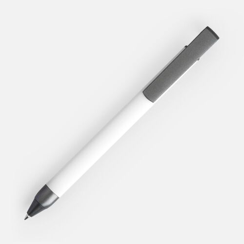 Ручка шариковая Standic с подставкой для телефона, белая 2