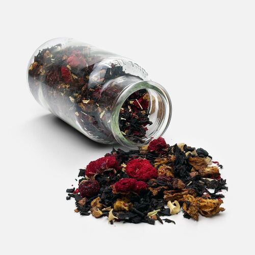 Чай «Сокочай», черный с соком ананаса с вишней, цветками и корко 2