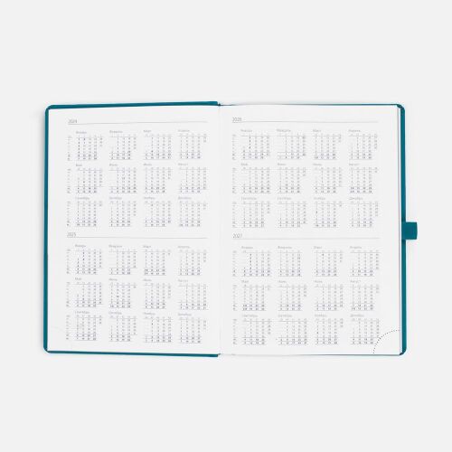 Ежедневник Favor Metal, недатированный, бирюзовый 6