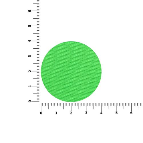 Наклейка тканевая Lunga Round, M, зеленый неон 3
