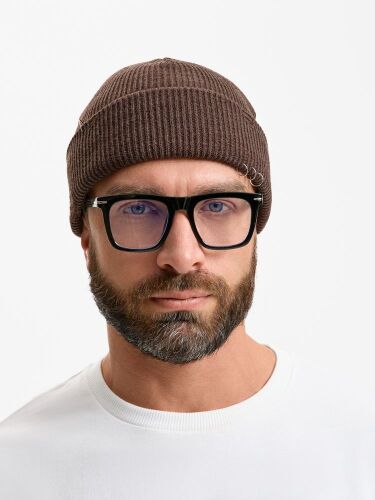 Шапка Ribelle, коричневый меланж 6