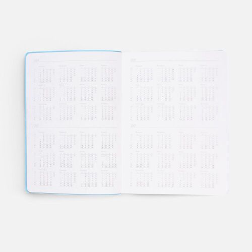 Ежедневник Flexpen Shall, недатированный, голубой 6