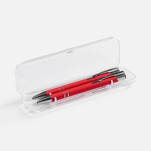 Набор из 2 ручек Keskus Soft Touch, красный 2