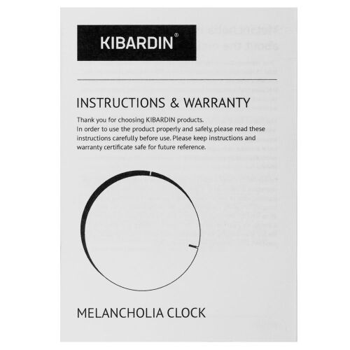 Часы настенные Melancholia Clock, черные 6
