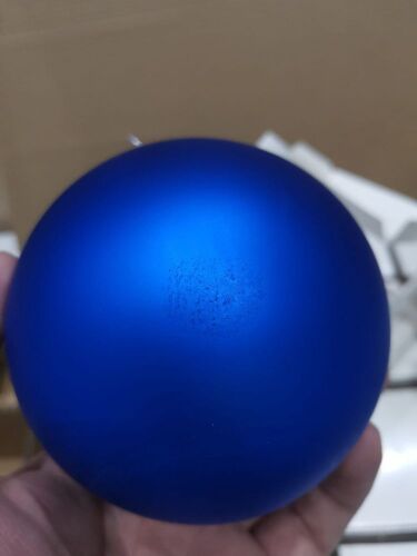 Оформительский шар Finery, 10 см, матовый синий 3