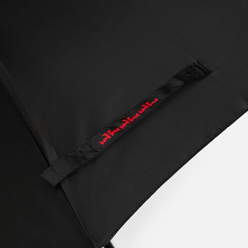 Зонт-трость Hidecolor с цветными спицами, черный с красным 7