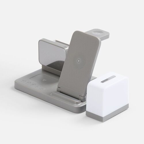 Зарядная станция с электронными часами и подсветкой Large Charge 4