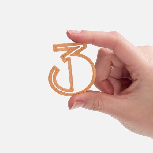 Подвеска Symbol, 3D-печать на заказ, цифра 3 2