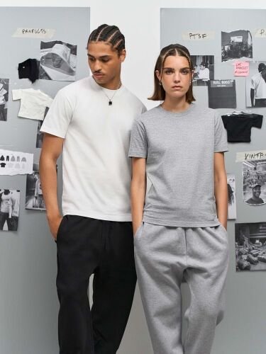 Футболка унисекс Cliff, светло-бежевая (неокрашенная), размер S 6