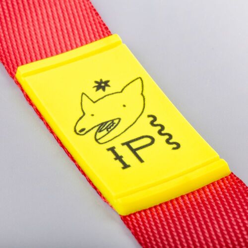 Лейбл из ПВХ Dzeta, XS, желтый неон 4