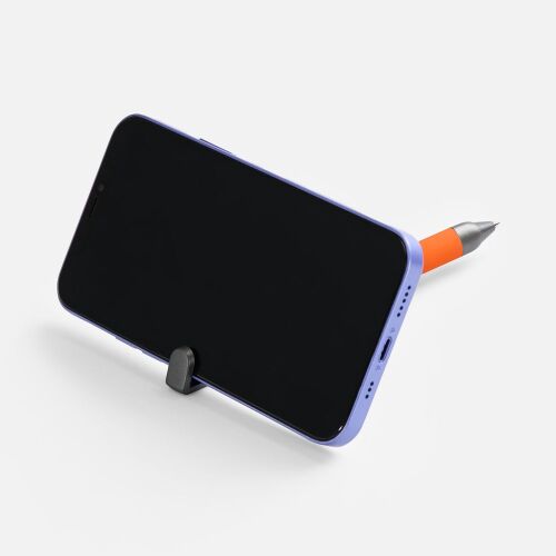 Ручка шариковая Standic с подставкой для телефона, оранжевая 5