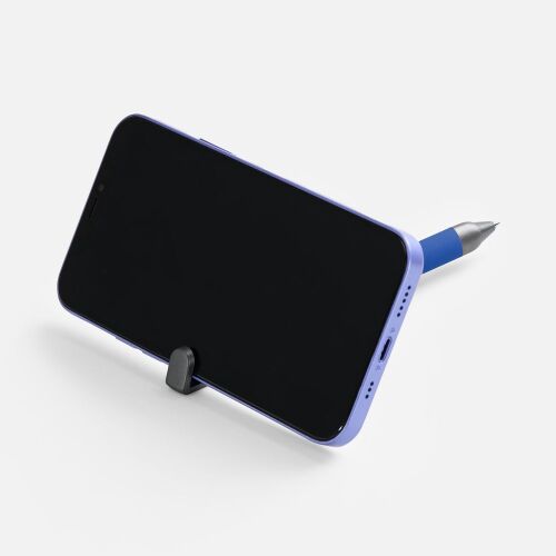 Ручка шариковая Standic с подставкой для телефона, синяя 5