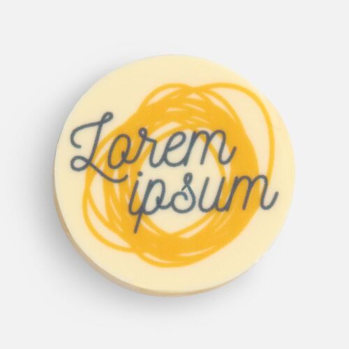 Печенье Dream White в белом шоколаде, круг 2