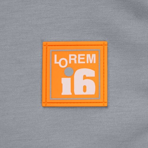 Лейбл из ПВХ Dzeta, L, оранжевый неон 5