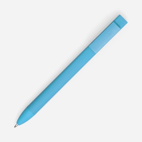 Ручка шариковая Swiper SQ Soft Touch, голубая 2