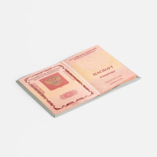 Обложка для паспорта Shall, ver. 2, серая 4 Обложка для паспорта Shall, ver. 2, серая 4