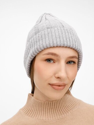 Шапка Bellish, светло-серый меланж 2