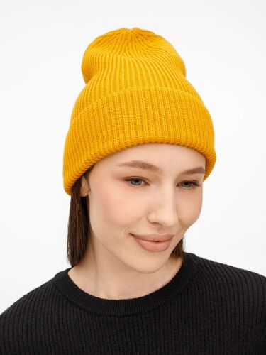 Шапка Nobilis Mono, желтая (медовая) 4