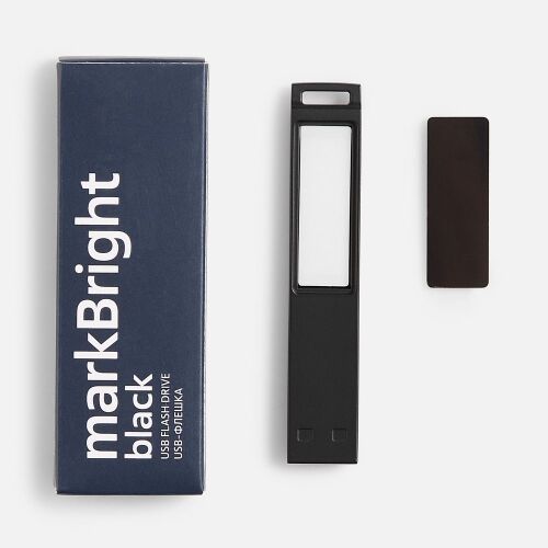 Флешка markBright Black с синей подсветкой, 32 Гб 3