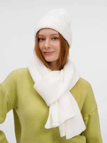 Шапка Laconi, молочно-белая 6 Шапка Laconi, молочно-белая 6