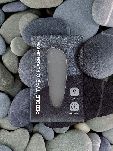 Флешка Pebble Type-C, USB 3.0, серая, 32 Гб 5