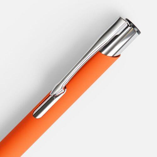 Ручка шариковая Keskus Soft Touch, оранжевая 4