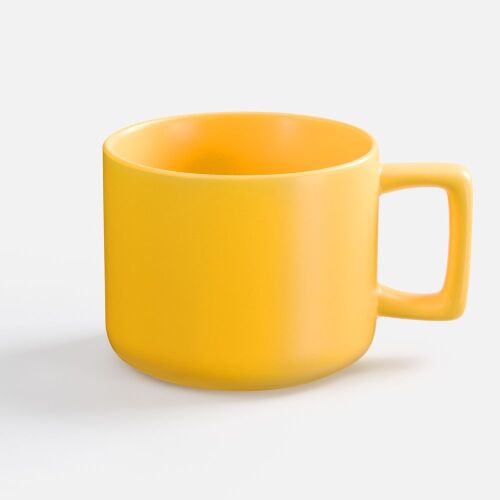 Чашка Jumbo в коробке матовая, желтая 2