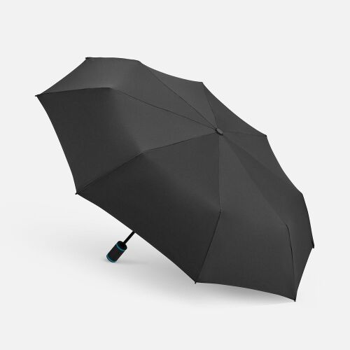 Зонт складной AOC Mini с цветными спицами, бирюзовый 2 Зонт складной AOC Mini с цветными спицами, бирюзовый 2