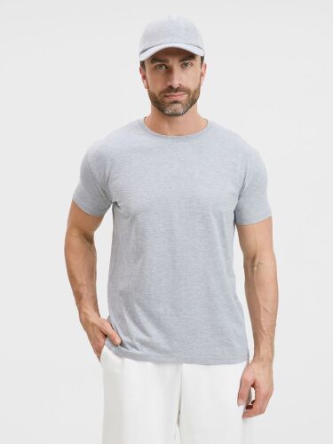 Футболка унисекс T-Bolka 160, серый меланж, размер XS 6