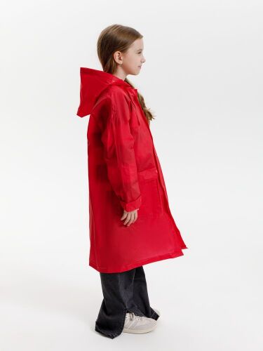 Дождевик детский RainDrop Kids, красный, 12 лет (рост 142-152) 13