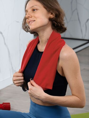 Спортивное полотенце Vigo Small, красное 5