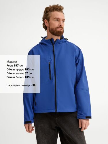 Куртка мужская с капюшоном Replay Men ярко-синяя, размер XL 3