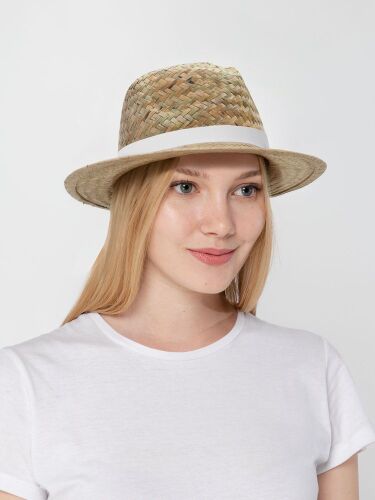 Шляпа Daydream, бежевая с белой лентой 5