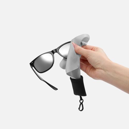 Очищающая салфетка Specta, серая с черным 4