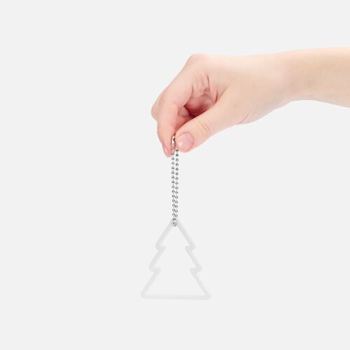 Подвеска «Елочка», 3D-печать, белая 3