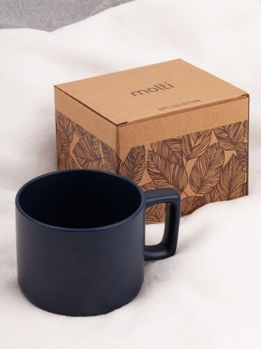 Чашка Jumbo в коробке матовая, темно-синяя 3